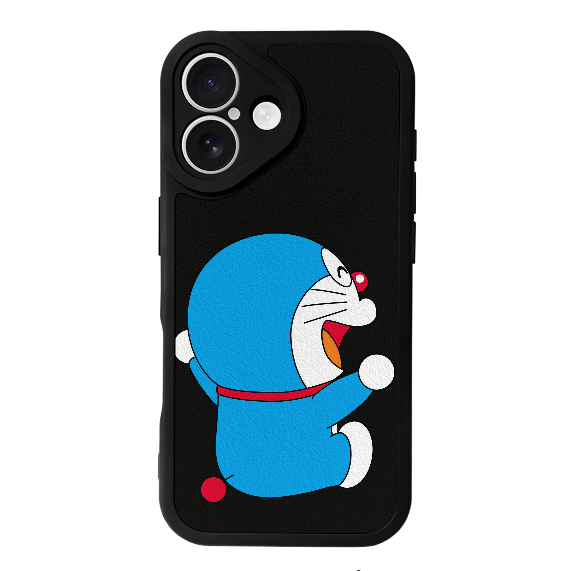 （画像用） ドラえもん Doraemon 【iPhone 16シリーズ対応】シリコンスマホケース（レザー調） 材質：シリコン